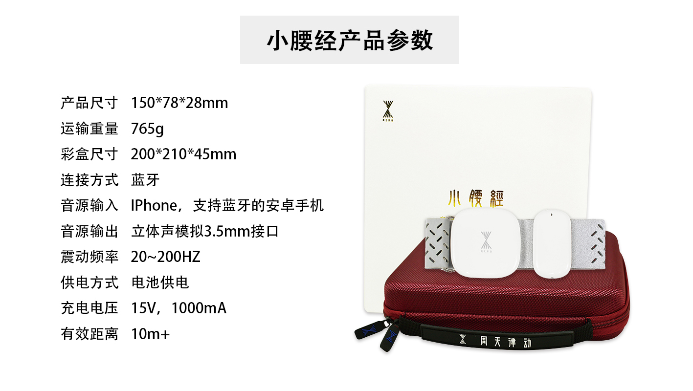 周天律動音樂諧振保健儀小腰經G3